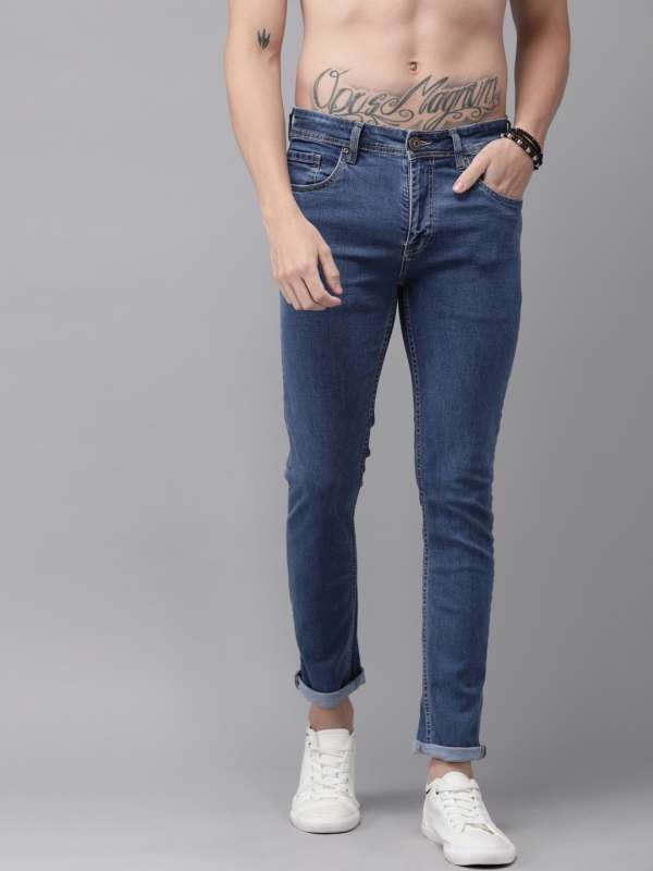 black jeans men myntra