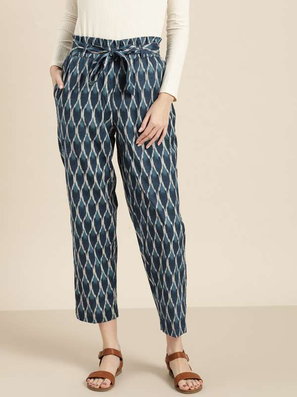 Printed Trousers  Patterned Trousers  boohoo UK
