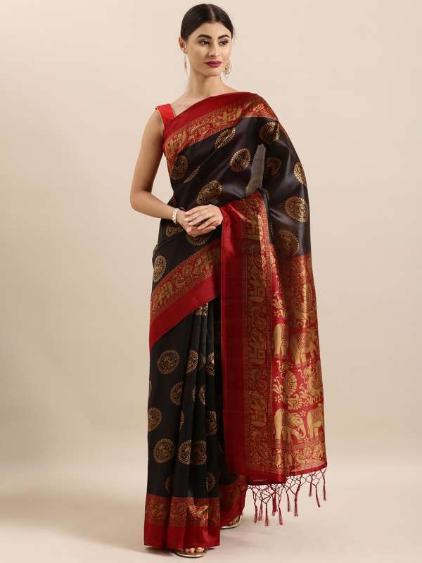 designer saree on myntra
