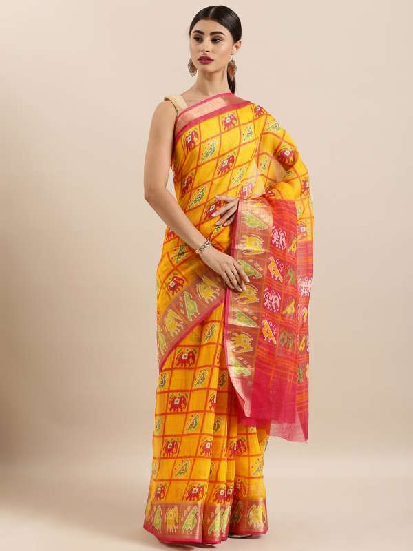 Pochampally cotton saree price list on sale