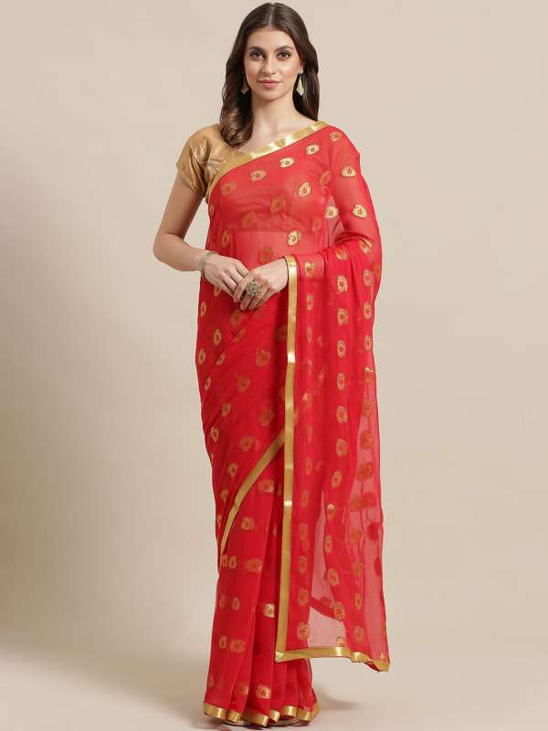 chiffon saree dress