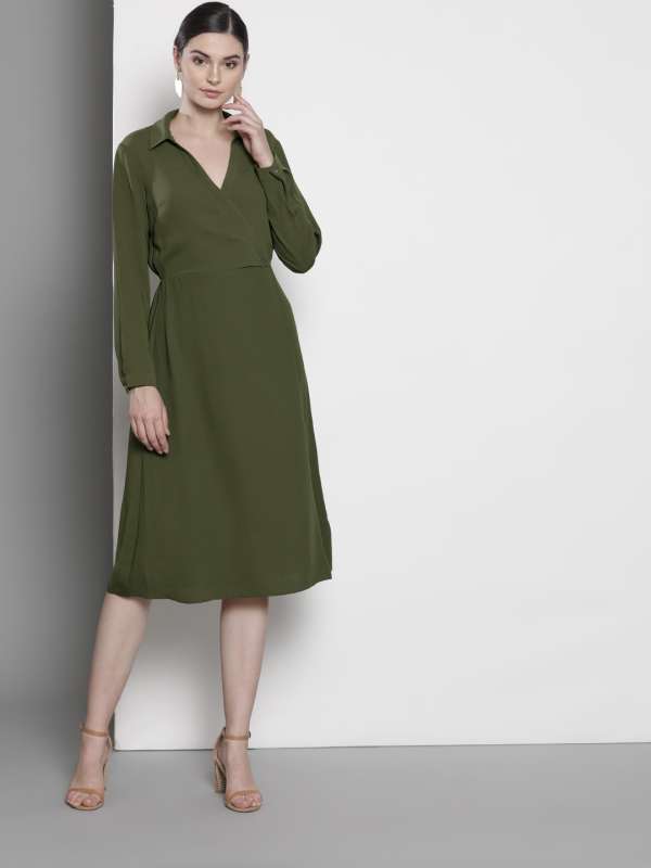 wrap dress myntra