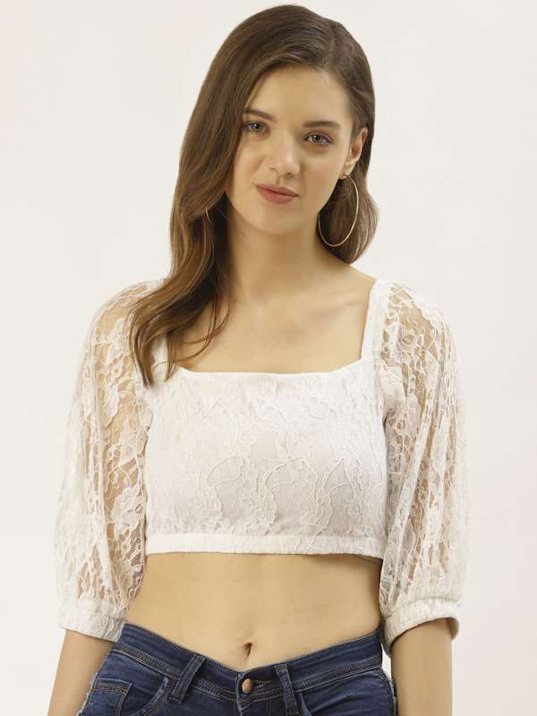 Buy KEEPING IT SEXY WHITE CROP TOP for Women Online in India