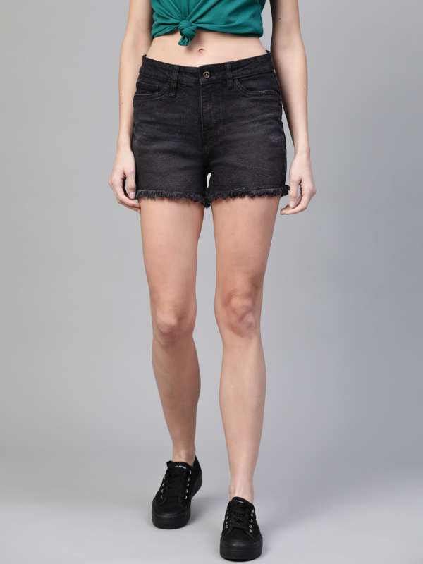 myntra denim shorts