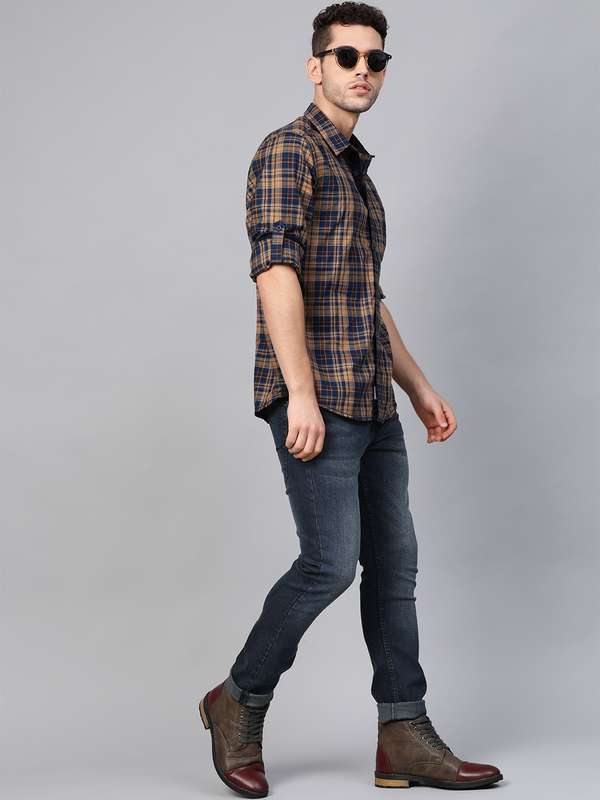 light blue jeans and boots
