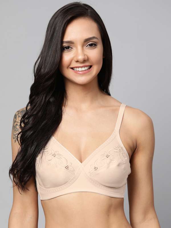Marks Spencer Beige Solid Non Wired Lightly Padded Bra - Buy Marks Spencer  Beige Solid Non Wired Lightly Padded Bra online in India
