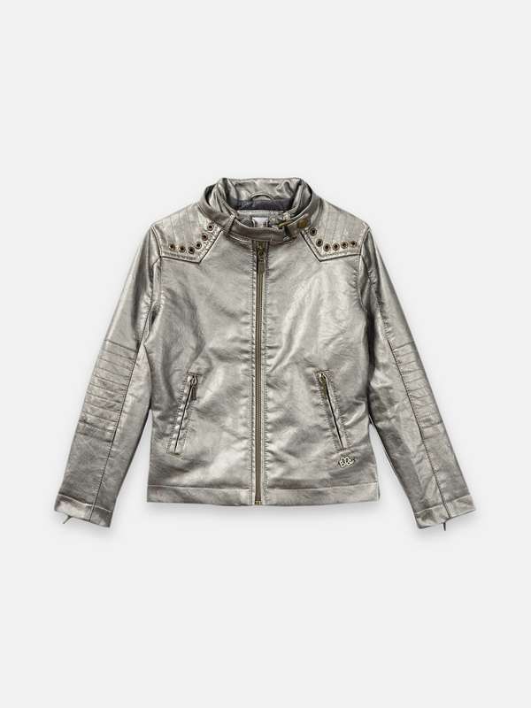 kids lather jacket