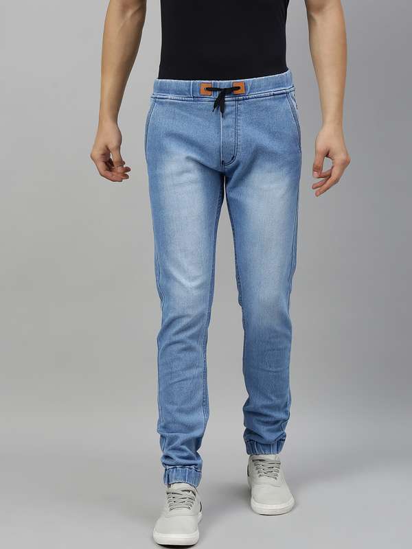 denim joggers for men