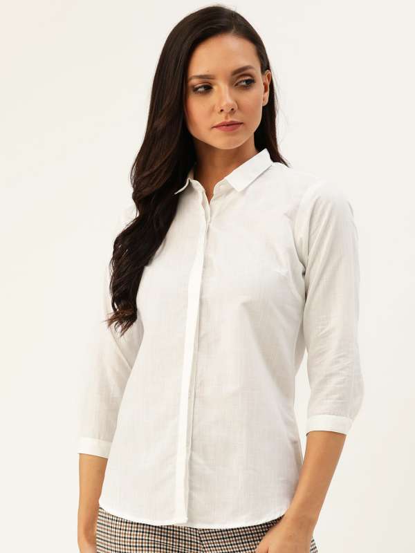white formal shirt women's