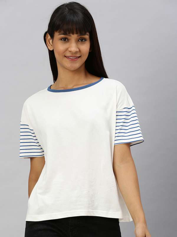 Plain white t shirt myntra Clearance