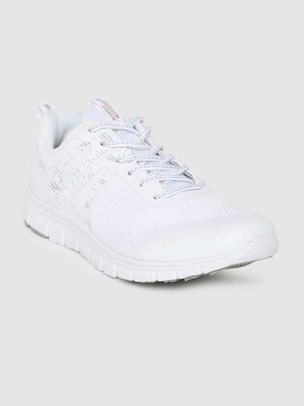 full white sports shoes