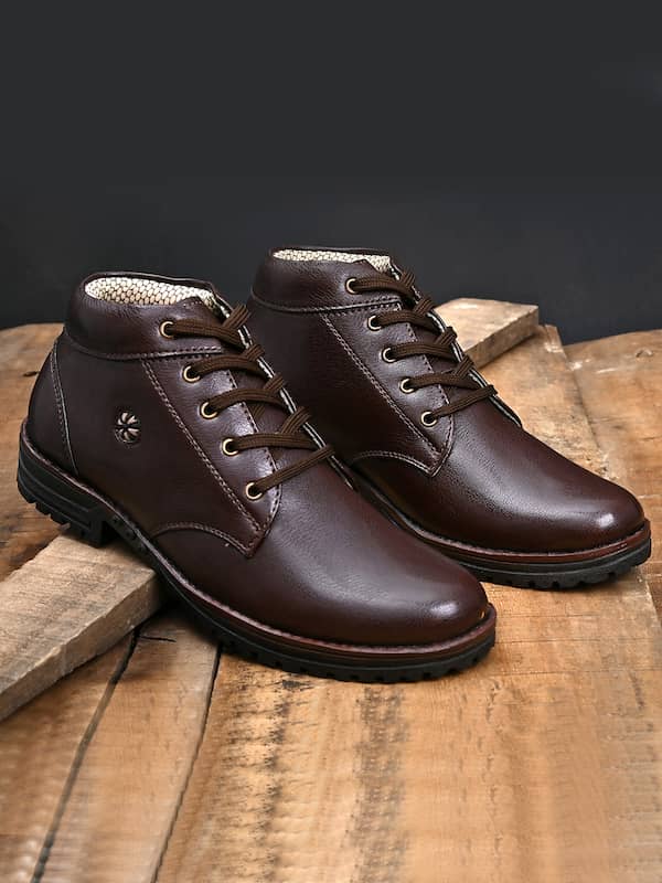 Buy Tan Brown Boots for Men by ARBUNORE Online | Ajio.com
