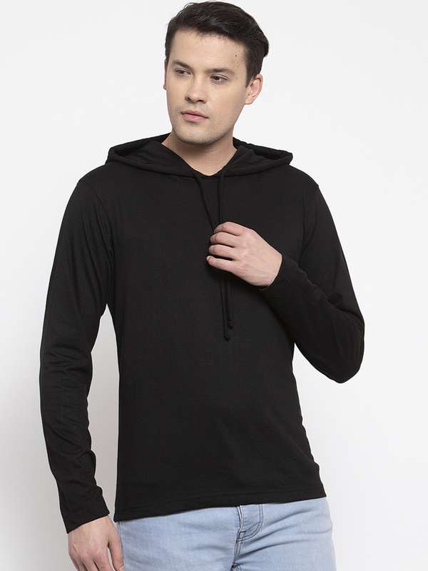 Hooded t shirt mens myntra Clearance