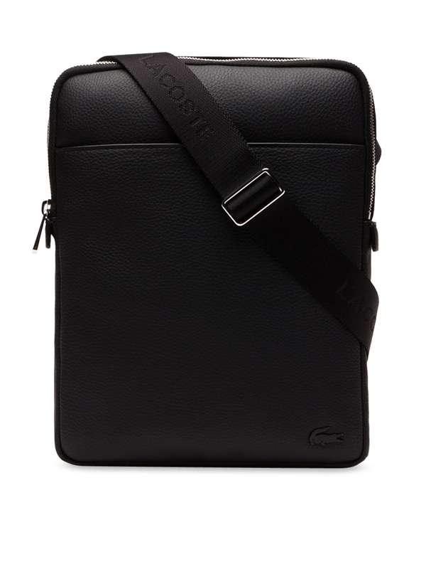 lacoste leather sling bag