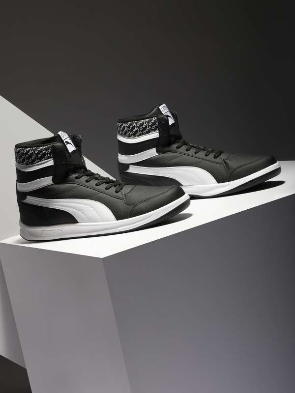 puma black high top