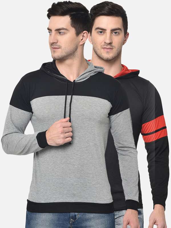 Hooded t shirt myntra new arrivals