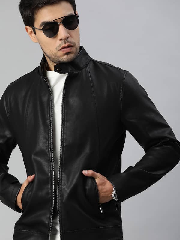 Buy LSI Men's Pure Leather Jacket - Black Online at desertcartINDIA
