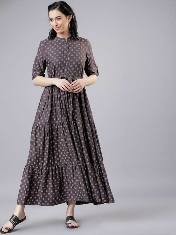 myntra polka dot dress