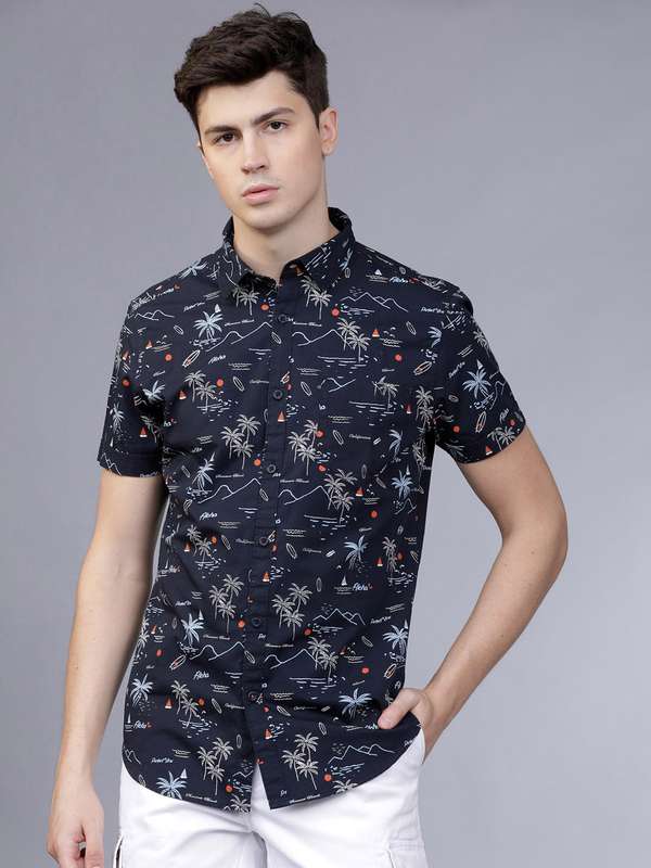 Printed shirts myntra clearance