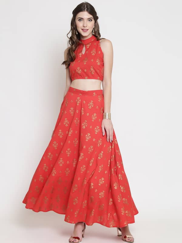 Ladies Party Wear Crop Top And Skirts at Best Price in Ahmedabad | R J  Style Garment