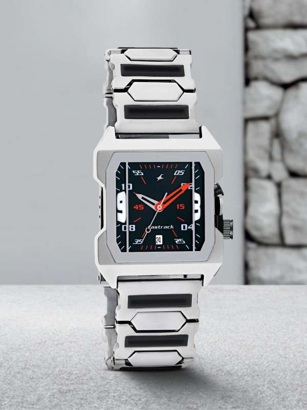Fastrack Straight Lines Analog Black Dial Mens Watch Buy Fastrack Straight Lines Analog Black Dial Mens Watch online in India