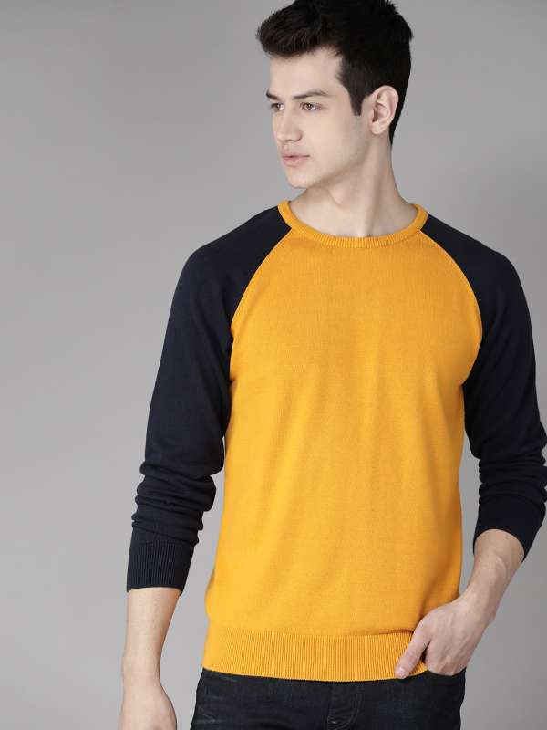 mens mustard color sweater