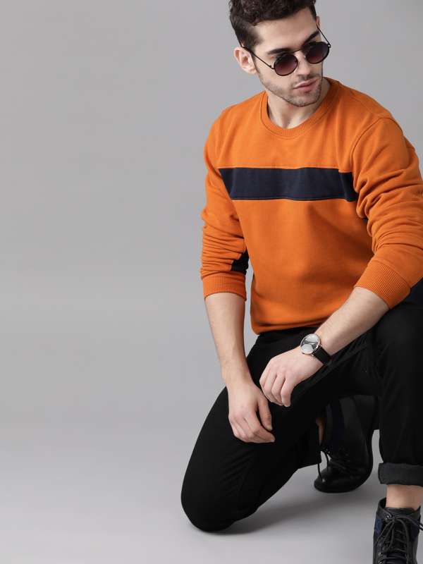 Orange Sweatshirts - Buy Orange Sweatshirts online in India