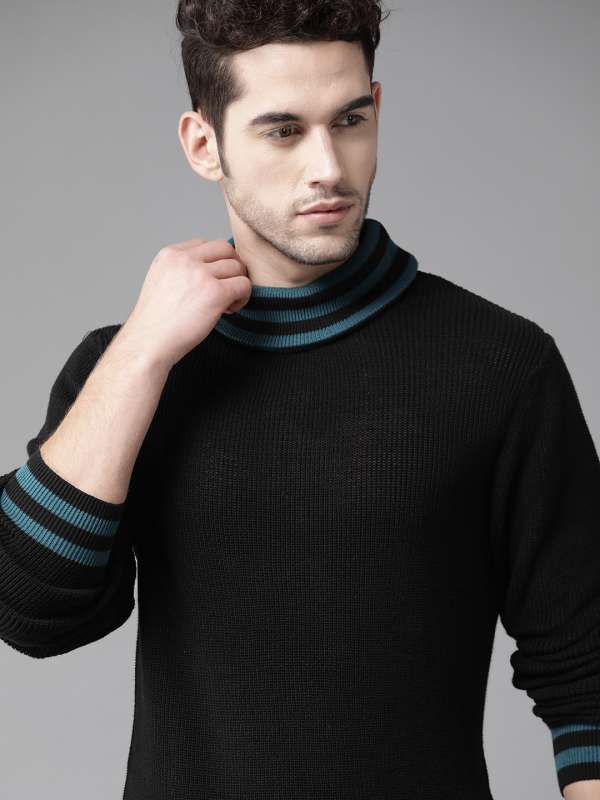 high neck sweater myntra