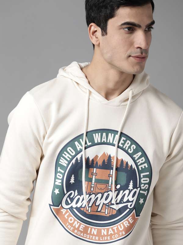 White hoodie myntra Outlet