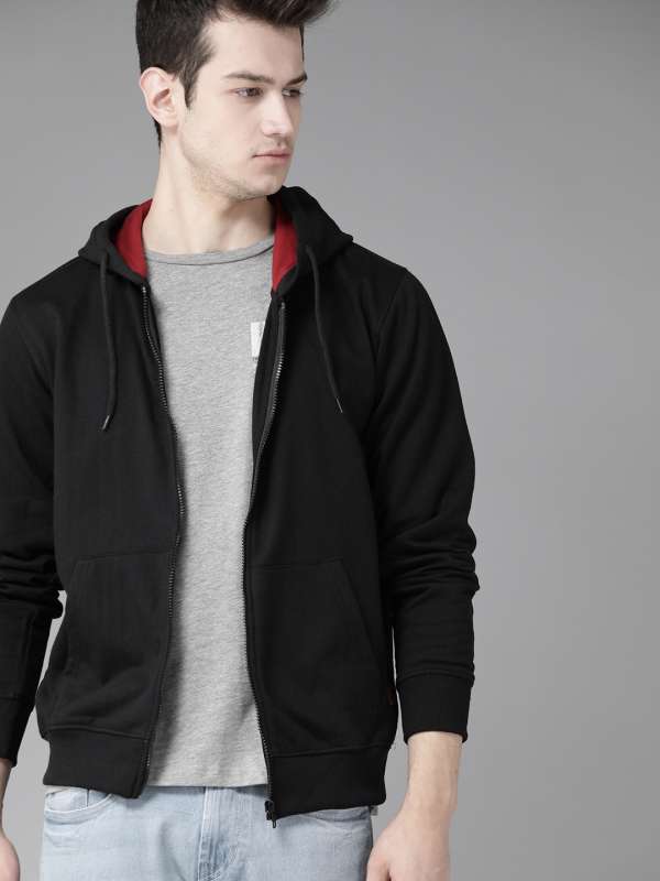 Myntra Men Solid Black Sweatshirts Buy Myntra Men Solid Black Sweatshirts online in India