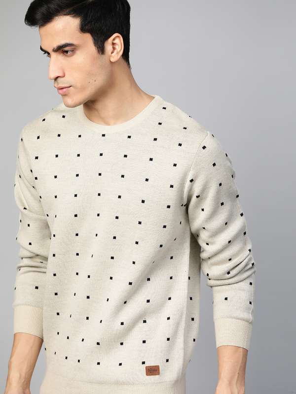 Men Cream Sweaters - Buy Men Cream 