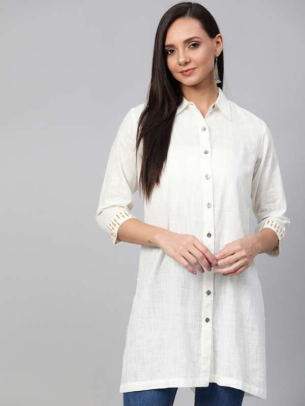 White tunics online Clearance