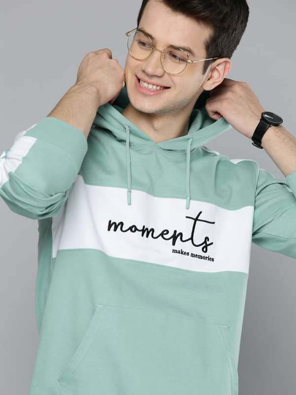 white hoodie myntra