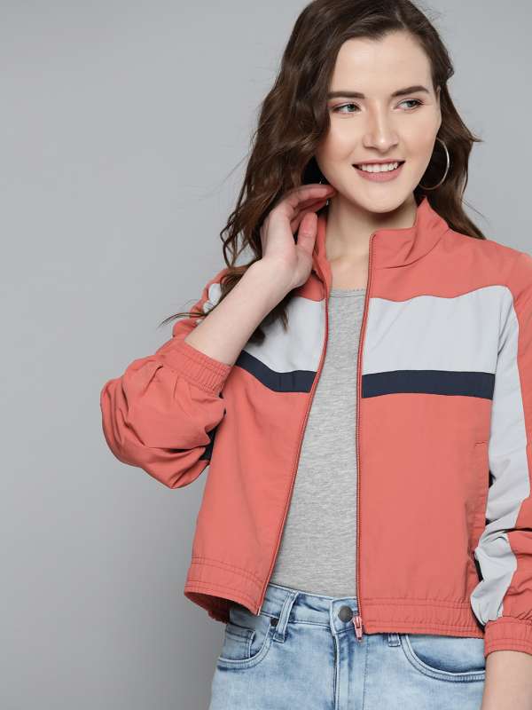 peach color women's jacket