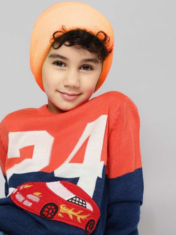 Boys best sale orange sweater