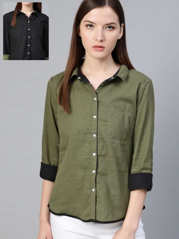 formal shirts for women myntra
