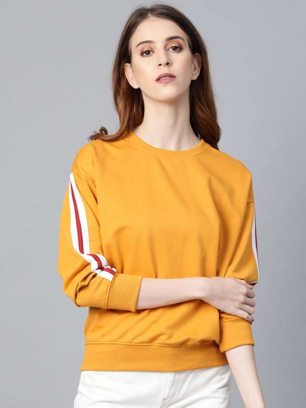 Mustard hotsell sweatshirt womens