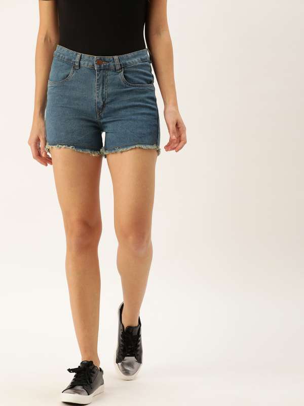 myntra denim shorts