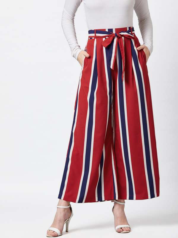 Red Palazzos Buy Trendy Red Palazzos Online in India Myntra