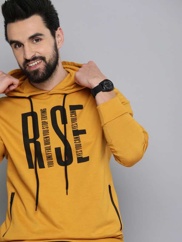 Yellow Hoodies Buy Trendy Yellow Hoodies Online in India Myntra