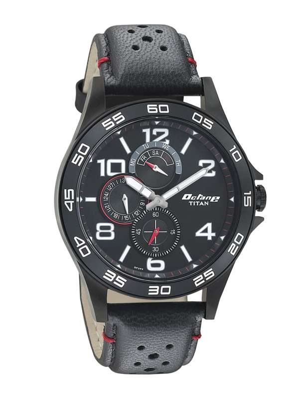 Titan octane analog watch black cheap