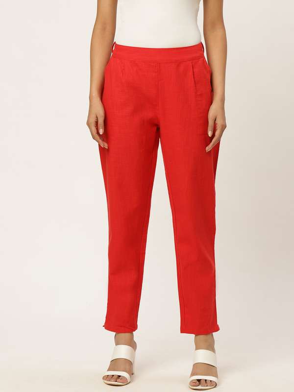 Buy Red Leggings Trousers online in India