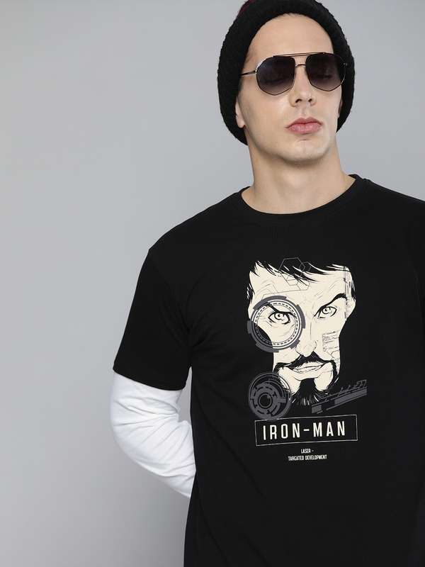 iron man t shirt myntra