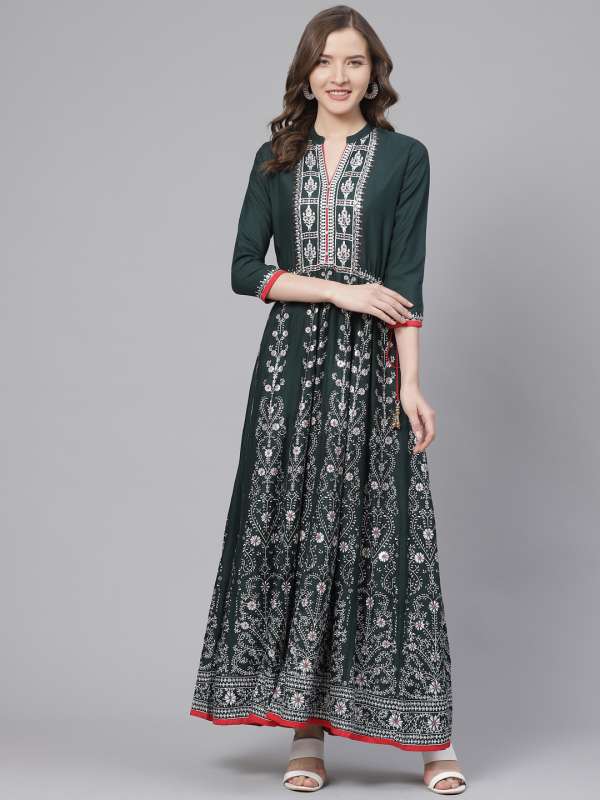 anarkali gown myntra