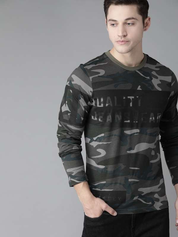 Army t shirt myntra clearance