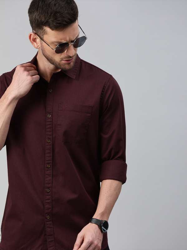 Burgundy Shirts Buy Burgundy Shirts online in India