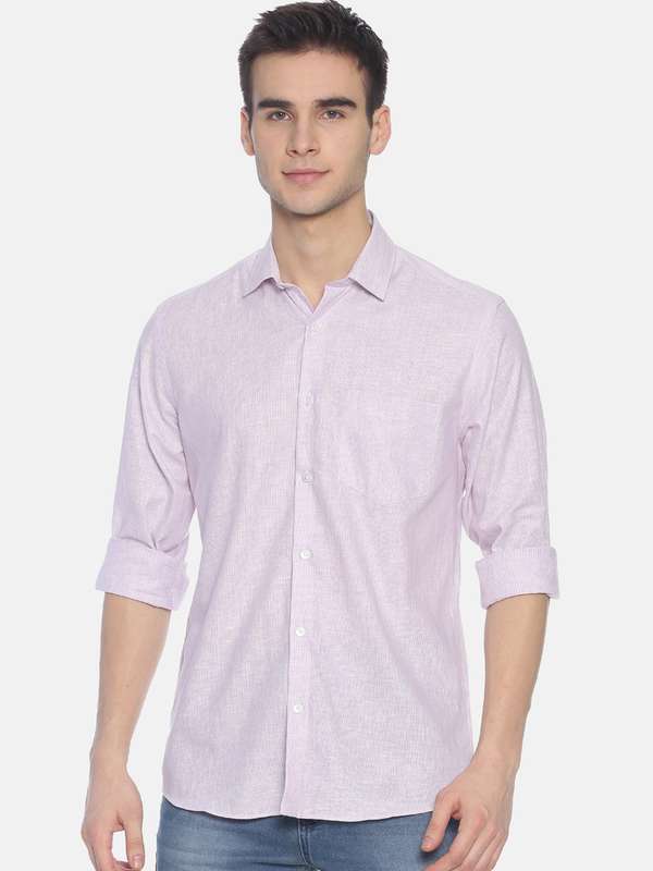 Lavender Linen Shirts - Buy Lavender 