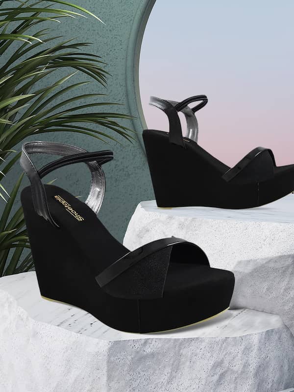 Stylestry Stylish Solid Black Block Heels For Women & Girls-thanhphatduhoc.com.vn