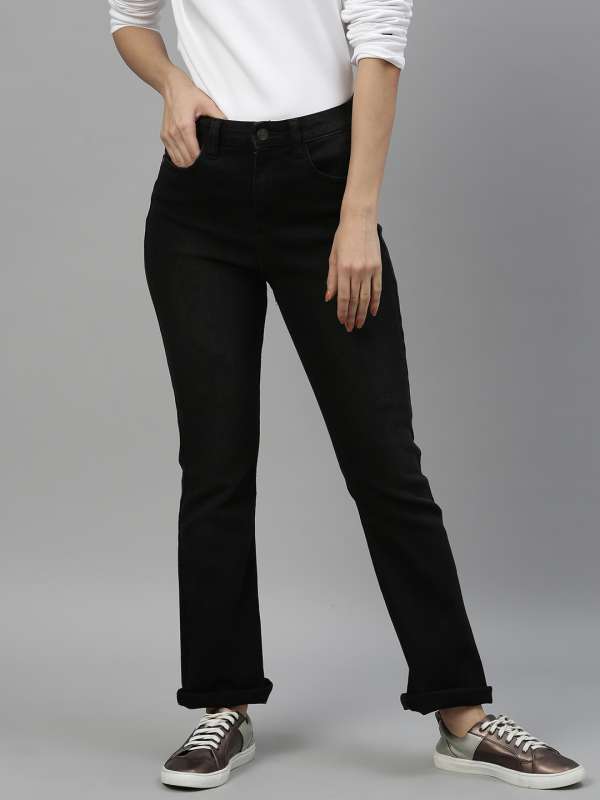 bell bottom jeans myntra