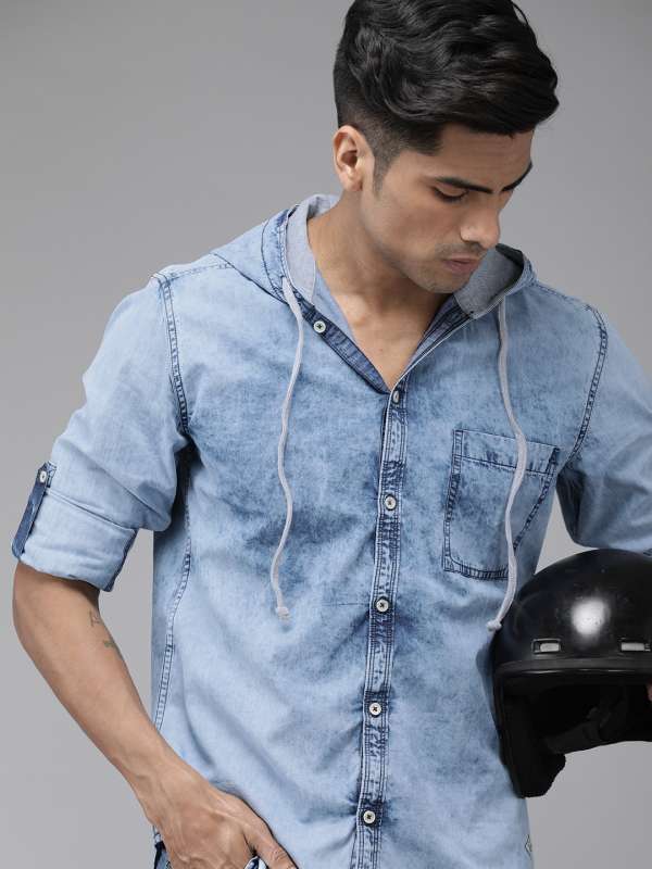 Men Hooded Shirts Buy Men Hooded Shirts online in India